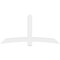 Ekena Millwork Bellingham Architectural Grade PVC Gable Bracket, 84"W x 42"H x 4"D x 6"F, 12/12 Pitch GBP084X42X0406BEL00 - alternate 5